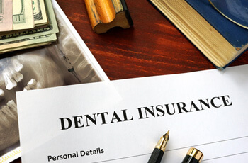 dental insurance form on a table