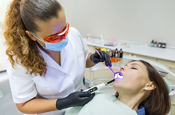 patient under dental sedation 