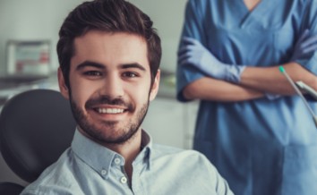 Man sharing smile during preventive dentistry visit