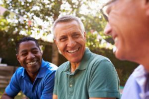 mature man smiling 